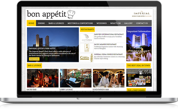 Imperial Queen's Park Dining Website Design & Development by CMYK [Group]