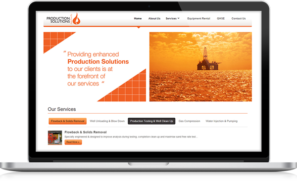 Production Solutions Website Design & Development by CMYK [Group]
